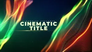 Abstract Particle Waves After Effects Template