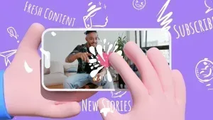 Colorful Social Swipe Intro After Effects Template