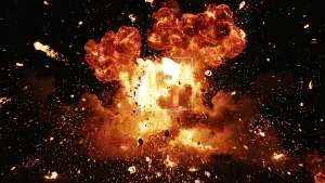 پروژه افتر افکت نمایش لوگوی آتش انفجاری