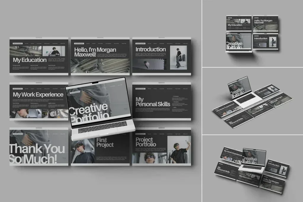 موك أب PSD تصميم عرض موقع إلكتروني