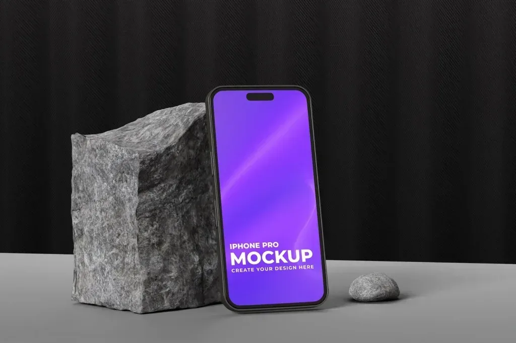 PSD Mockup Screen Phone Display