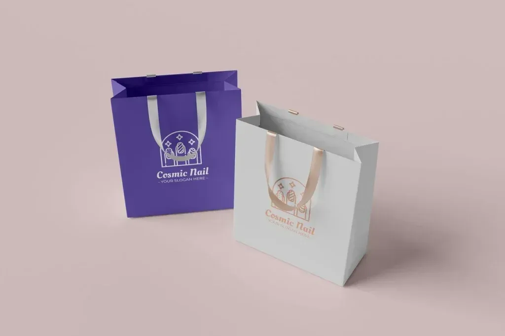 موکاپ PSD پاکت کاغذی شماره 07