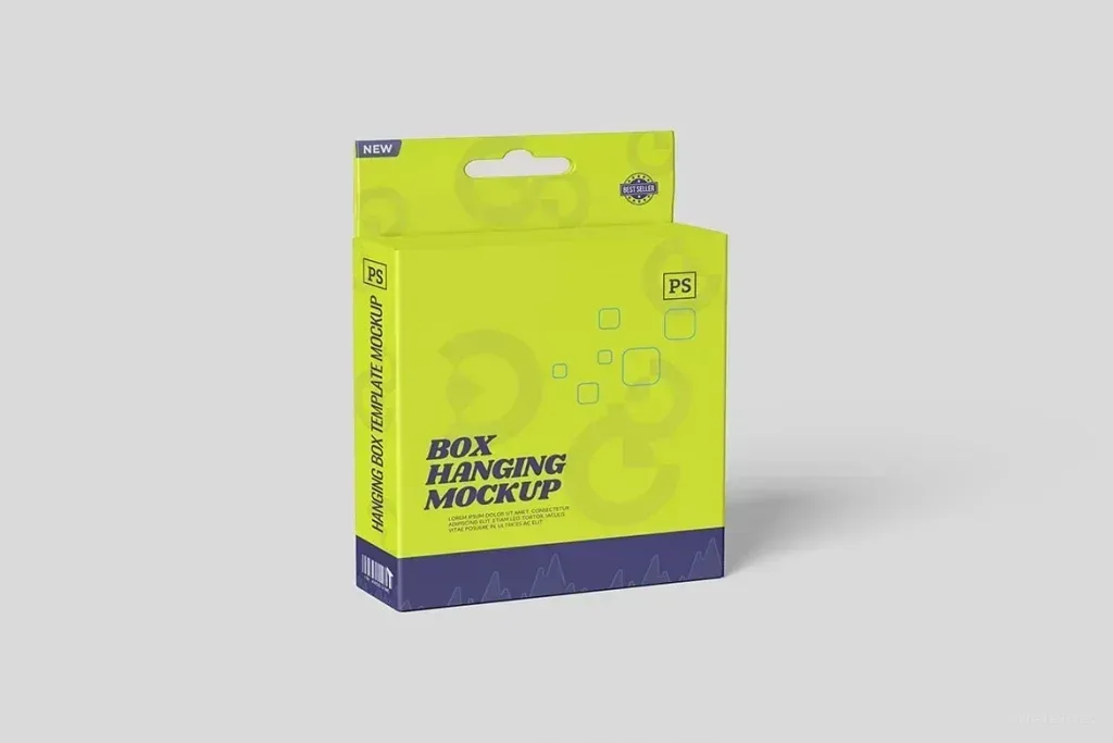 Hanging Box Presentation Mockup PSD