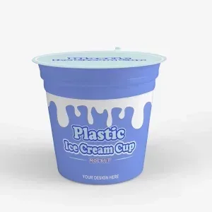 موکاپ شیشه بستنی PSD موکاپ شیشه بستنی PSD