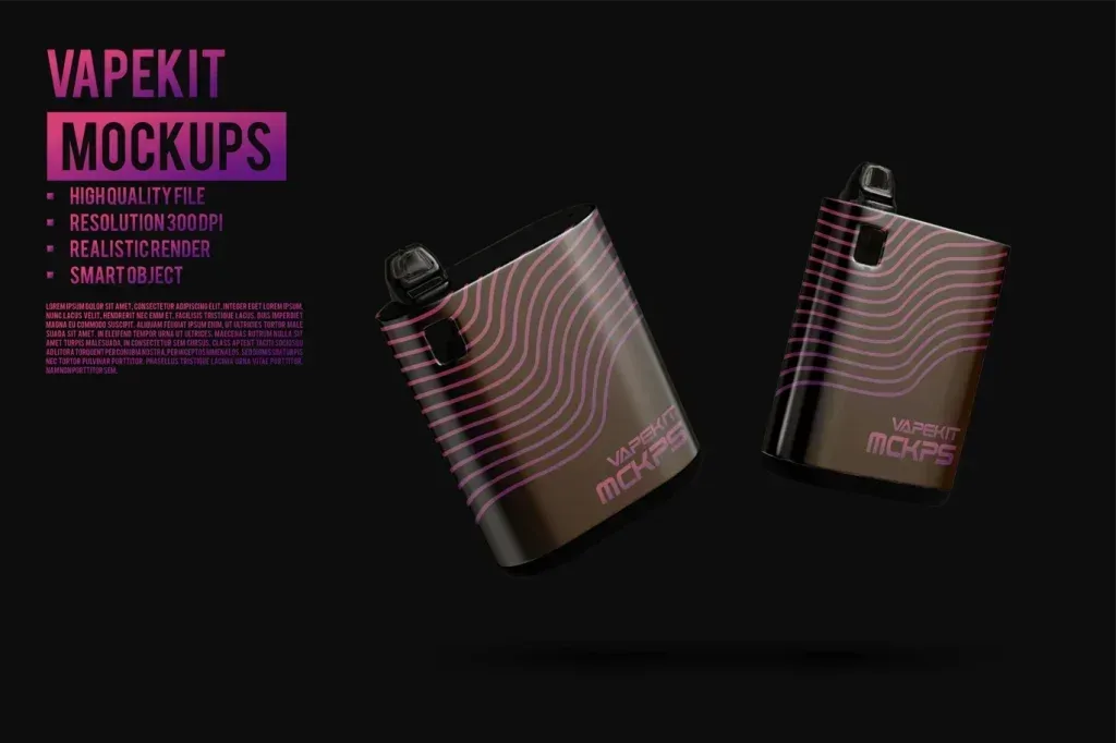 PSD Mockup Vape Product Display