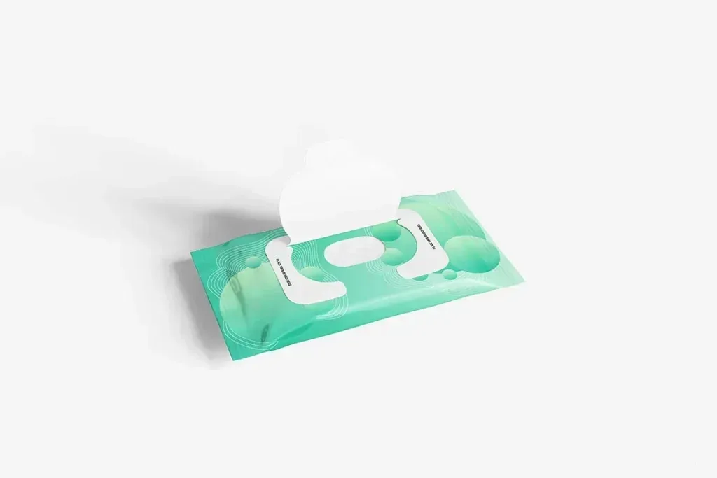 Wett Wipes Mockup PSD