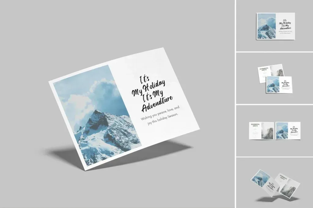 PSD Mockup A5 Landscape Flyer Design