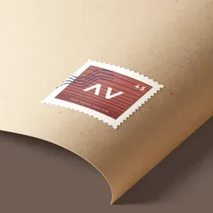 Stamp Design Mockup PSD Stamp Design Mockup PSD