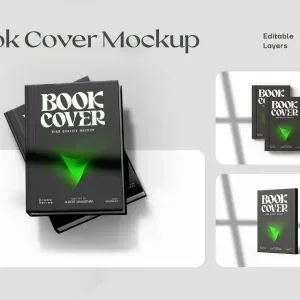 Book Cover Set Mockup PSD Book Cover Set Mockup PSD