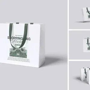 Shopping Bag Design Template Mockup PSD Shopping Bag Design Template Mockup PSD