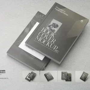 Book Cover Easy Edit Mockup PSD Book Cover Easy Edit Mockup PSD