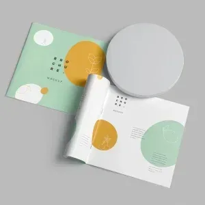 Soft Cover Square Brochure Mockup PSD Soft Cover Square Brochure Mockup PSD