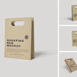 Shopping Bag Designs Mockup PSD Shopping Bag Designs Mockup PSD