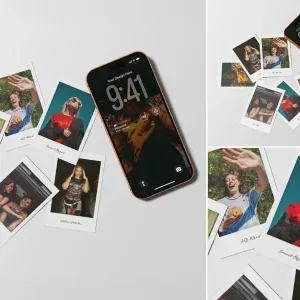 Polaroid Photo Mockup PSD Polaroid Photo Mockup PSD
