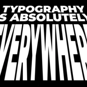 After Effects Project Dynamic Kinetic Typography with bold black text After Effects Project Dynamic Kinetic Typography, Bold black typography text saying Typography is absolutely everywhere on…