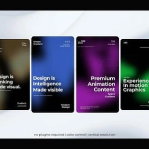 Modern Gradient Animated Stories After Effects Template Modern Gradient Animated Stories After Effects Template
