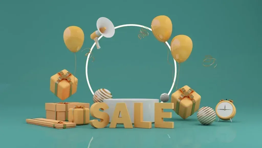 فوتیج انیمیشن تبلیغ فروش سه‌بعدی