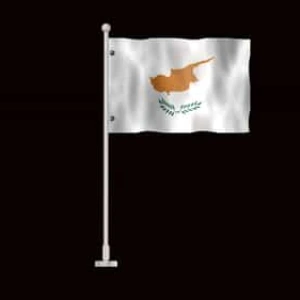 Waving Cyprus Flag Alpha National Stock Footage Waving Cyprus Flag Alpha National Stock Footage