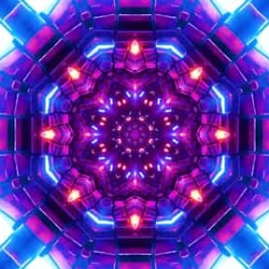 Vibrant neon tunnel with pulsing lights Stock Footage Vibrant neon tunnel with pulsing lights Stock Footage