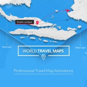 Animated Travel Maps After Effects Template Animated Travel Maps After Effects Template