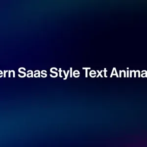 After Effects Project Dynamic Text Animations, Modern SaaS style text animations on dark gradient background