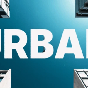 After Effects Project Fast Dynamic Urban Intro Opener with Aerial City View After Effects Project Fast Dynamic Urban, Aerial view of urban streets with red-roofed buildings and bold black text on…