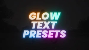 Dynamic Neon Glow Text Animation After Effects Template