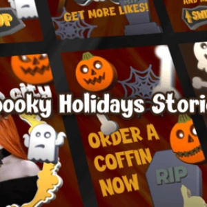 After Effects Project Halloween Social Stories Cartoon Templates After Effects Project Halloween Social Stories, Three Halloween-themed social media story templates with spooky characters…