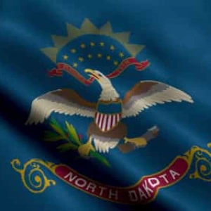 North Dakota State Flag Waving Realistic Stock Footage North Dakota State Flag Waving Realistic Stock Footage