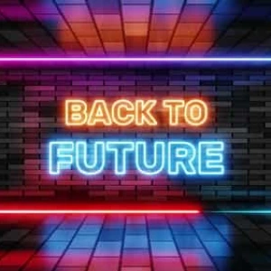 Retro Futuristic Neon Text Reveal Stock Footage Retro Futuristic Neon Text Reveal Stock Footage