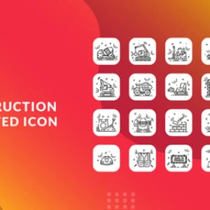 Animated Construction Icons After Effects Template Animated Construction Icons After Effects Template