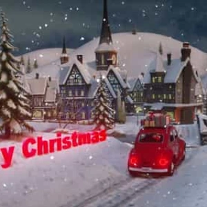 Merry Christmas Greeting Card with Snowy Stock Footage Merry Christmas Greeting Card with Snowy Stock Footage