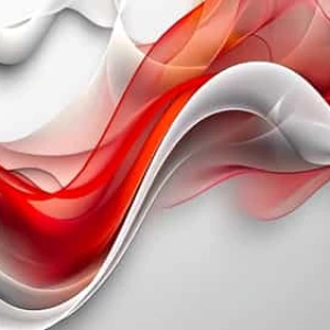 Abstract Fluid Waves Red White Stock Footage Abstract Fluid Waves Red White Stock Footage