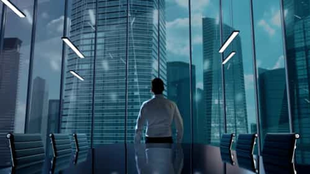 Video Footage Business Synergy Hologram Businessman