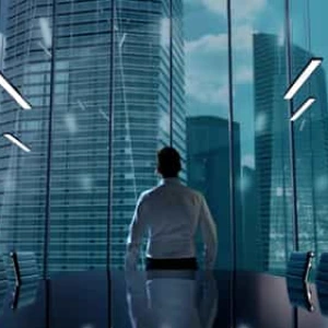 Business Synergy Hologram Businessman Stock Footage Business Synergy Hologram Businessman Stock Footage