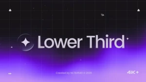 Minimal Animated Lower Thirds After Effects Template