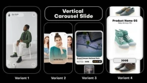 Dynamic Vertical Carousel Slides After Effects Template