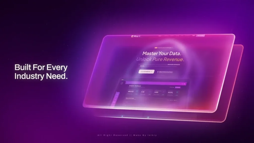 After Effects Project AI Tech Promo Neon UI SaaS