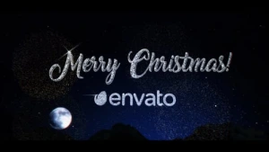 Sparkling Christmas Night Title After Effects Template