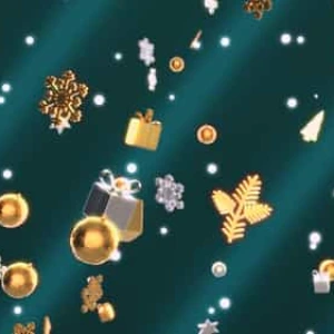 Falling Gold Silver Christmas Ornaments Stock Footage Falling Gold Silver Christmas Ornaments Stock Footage