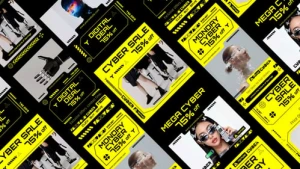 Cyber Monday Glitch Promo After Effects Template