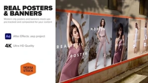 Real City Posters & Banners After Effects Template