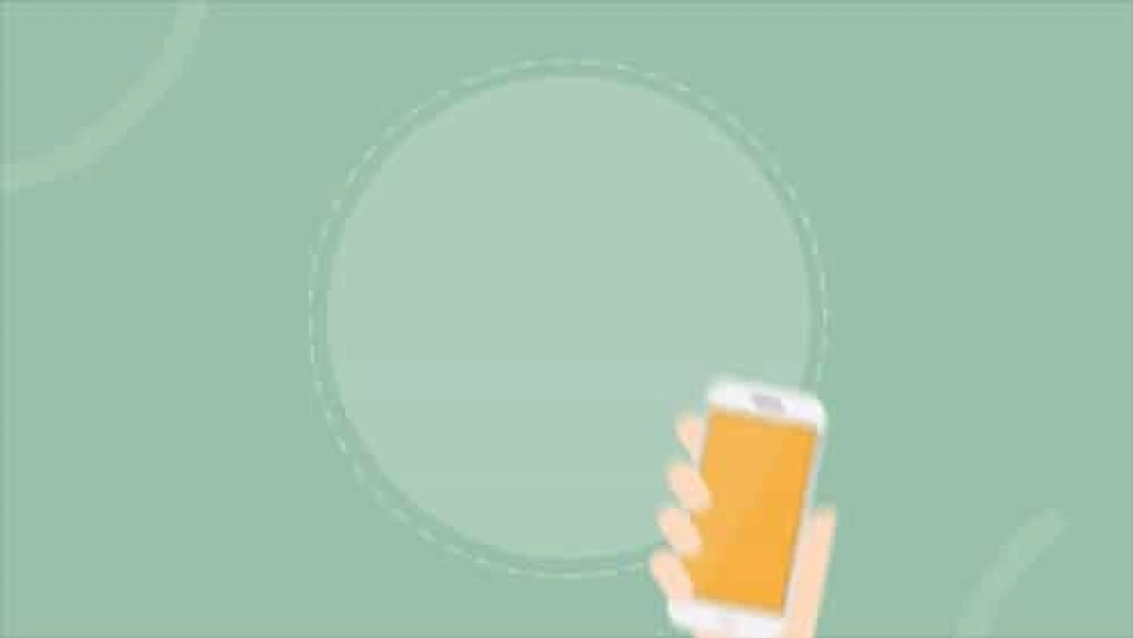 Video Footage Mobile Money Transfer with Animated Hands