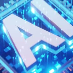 AI Chip Circuit Board artificial Stock Footage AI Chip Circuit Board artificial Stock Footage