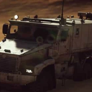Armoured Military Truck Desert in Videos Stock Footage Armoured Military Truck Desert in Videos Stock Footage