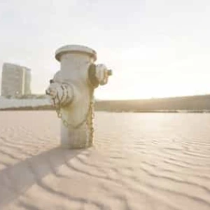Old Hydrant on Seaside Promenade Video Stock Footage Old Hydrant on Seaside Promenade Video Stock Footage