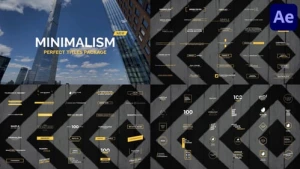 Geometric Titles and Lower After Effects Template