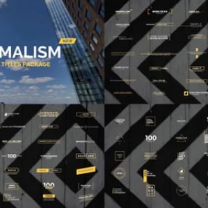 Geometric Titles and Lower After Effects Template Geometric Titles and Lower After Effects Template