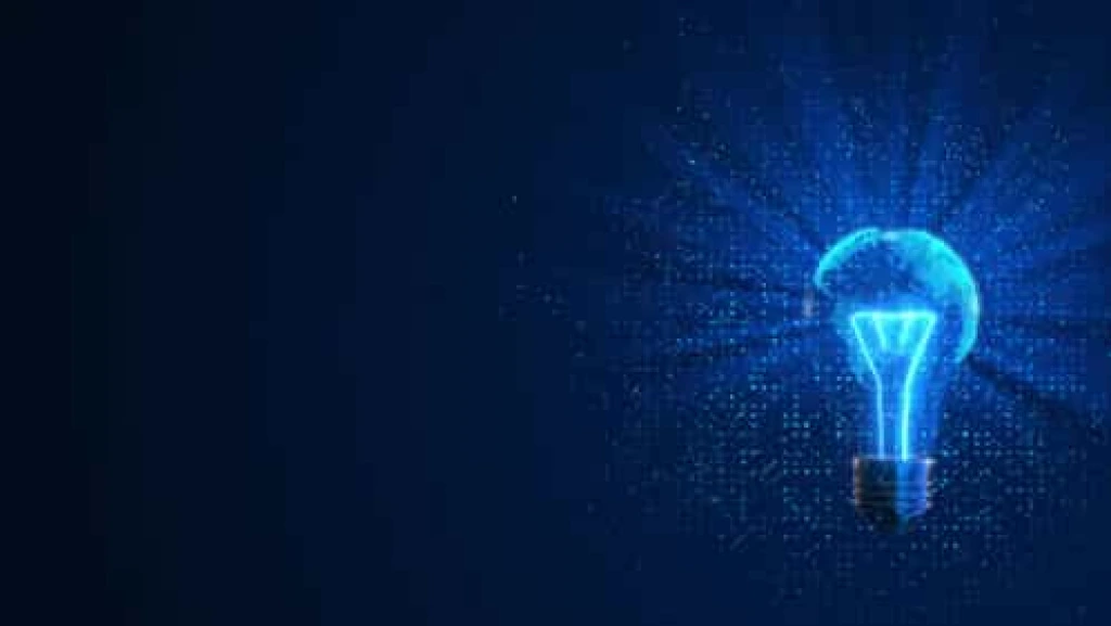 Video Footage Digital Lightbulb Global Connection Idea