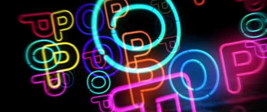 Video Footage Abstract Neon POP Word Animation Videos